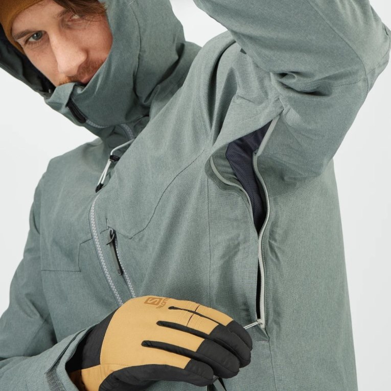 Chaquetas De Esquí Salomon Untracked Insulated Hombre Verde Oliva | MX SJUM702